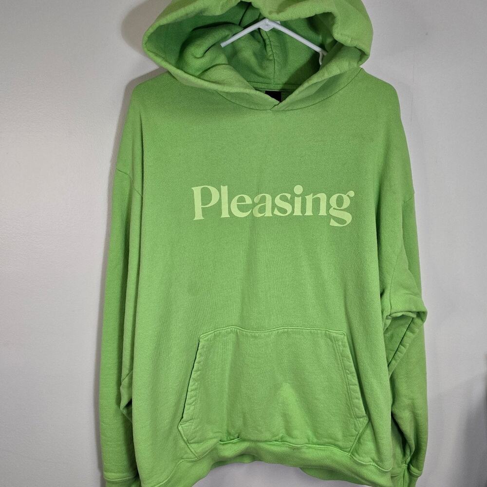 Harry Styles Pleasing Brand Sturdy Cotton Spring Lime Green Unisex Hoodie Large
